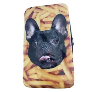Frenchie French Fry Phone Case Card Holder Purse Clutch Wristlet Electronics